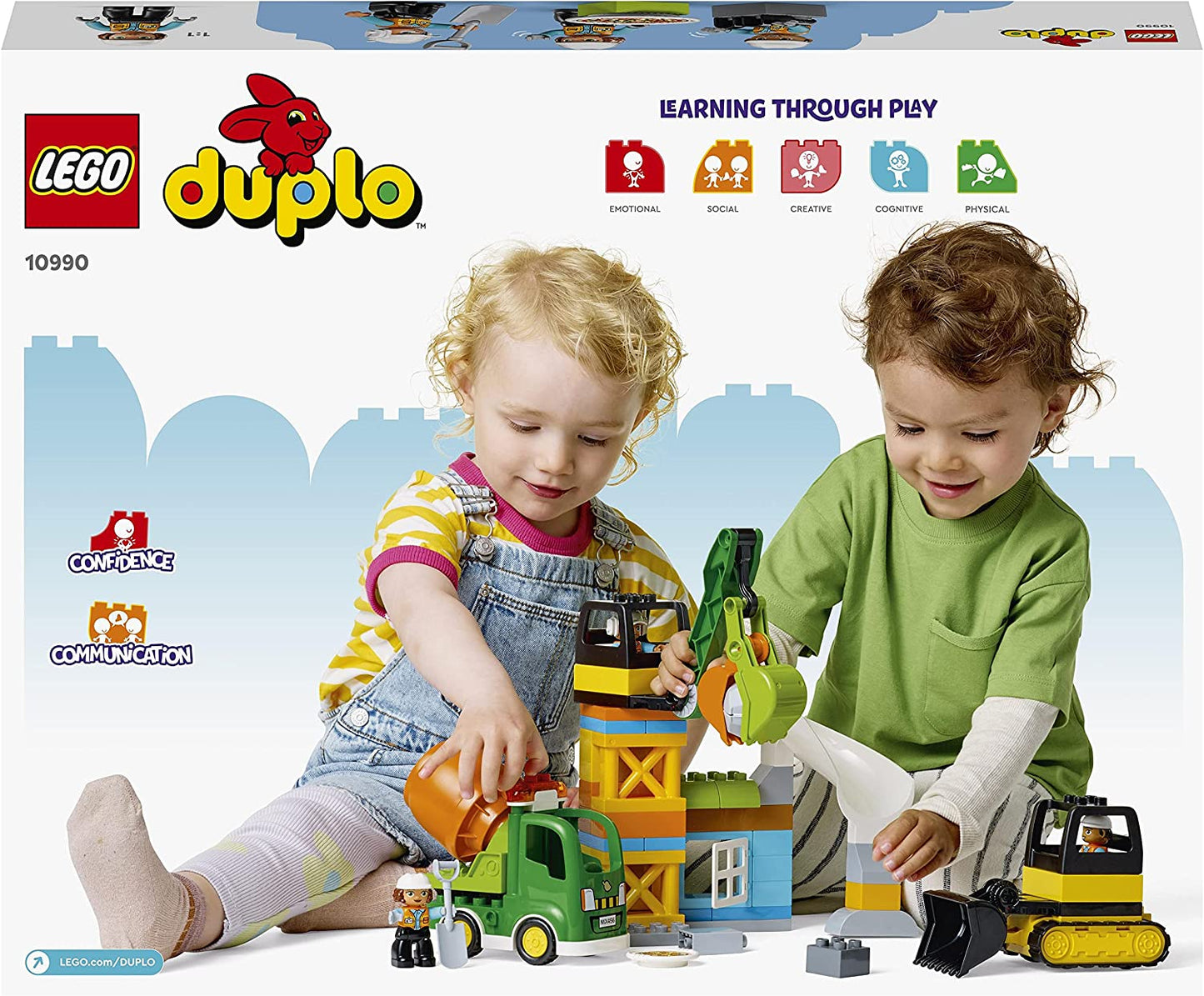 10990 DUPLO Baustelle mit Baufahrzeugen, Konstruktionsspielzeug, Single