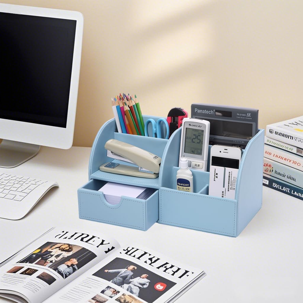 Schreibtisch Organizer, Blau