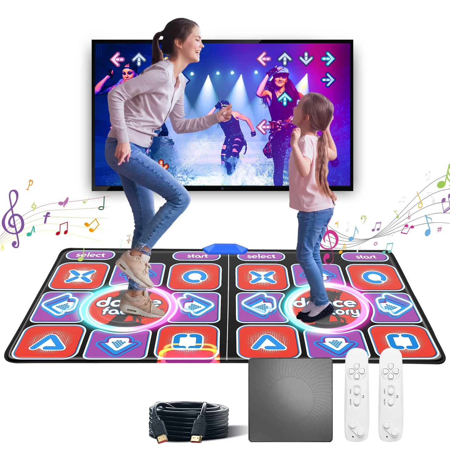 Leuchtende Tanzmatte mit Bluetooth