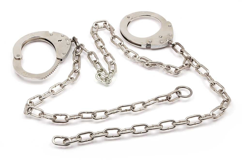 Handschellen Mod. Nr.11 mit Bauchkette