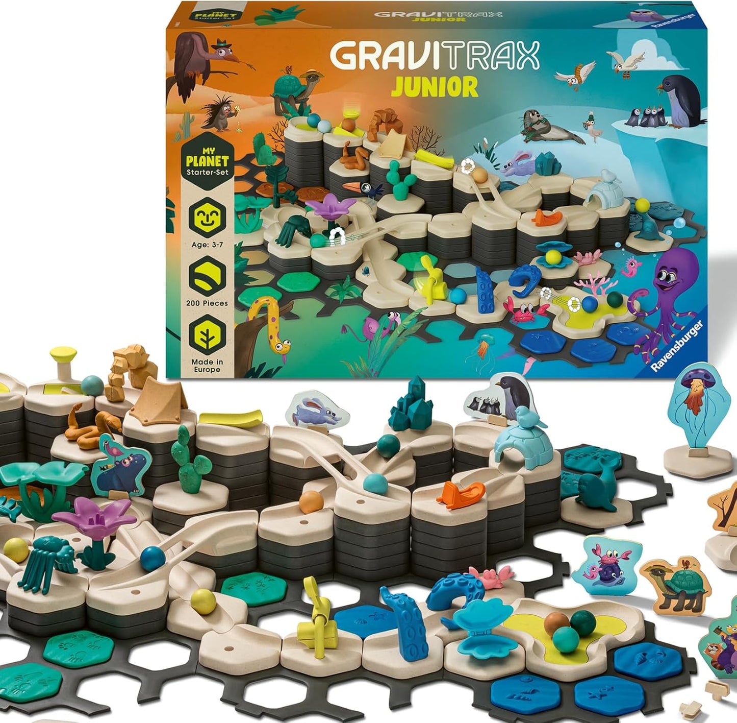 GraviTrax Junior XXL Starter-Set Murmelbahn ab 3 Jahren, Single
