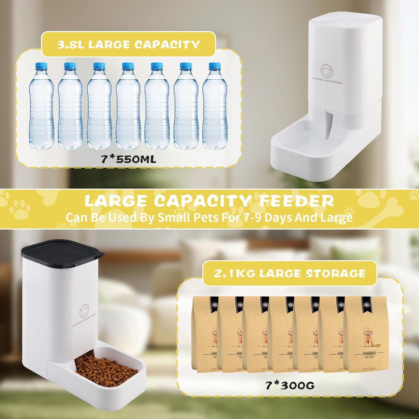 Futter- und Wasserspender Set