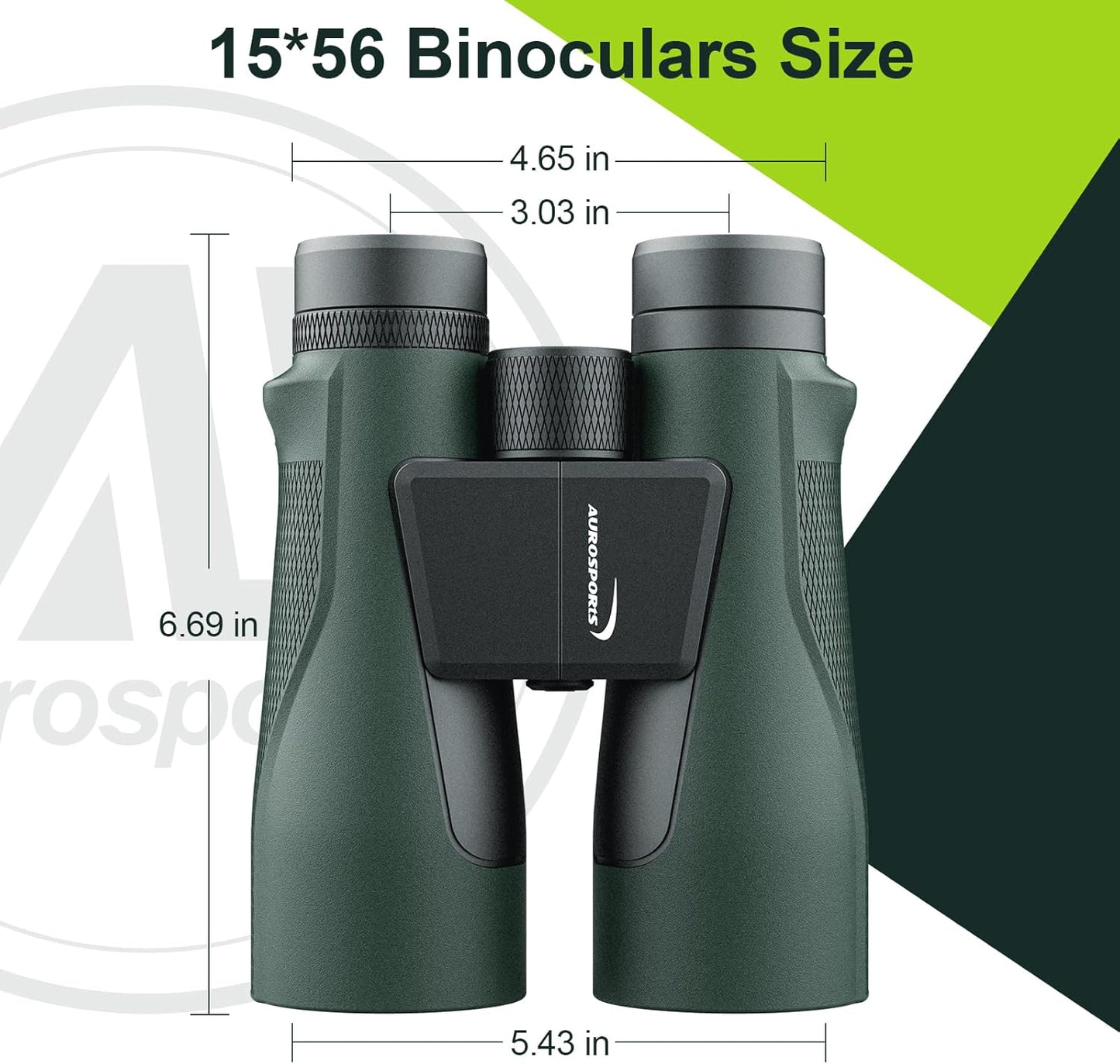 15x56 HD Fernglas für Erwachsene, Grün
