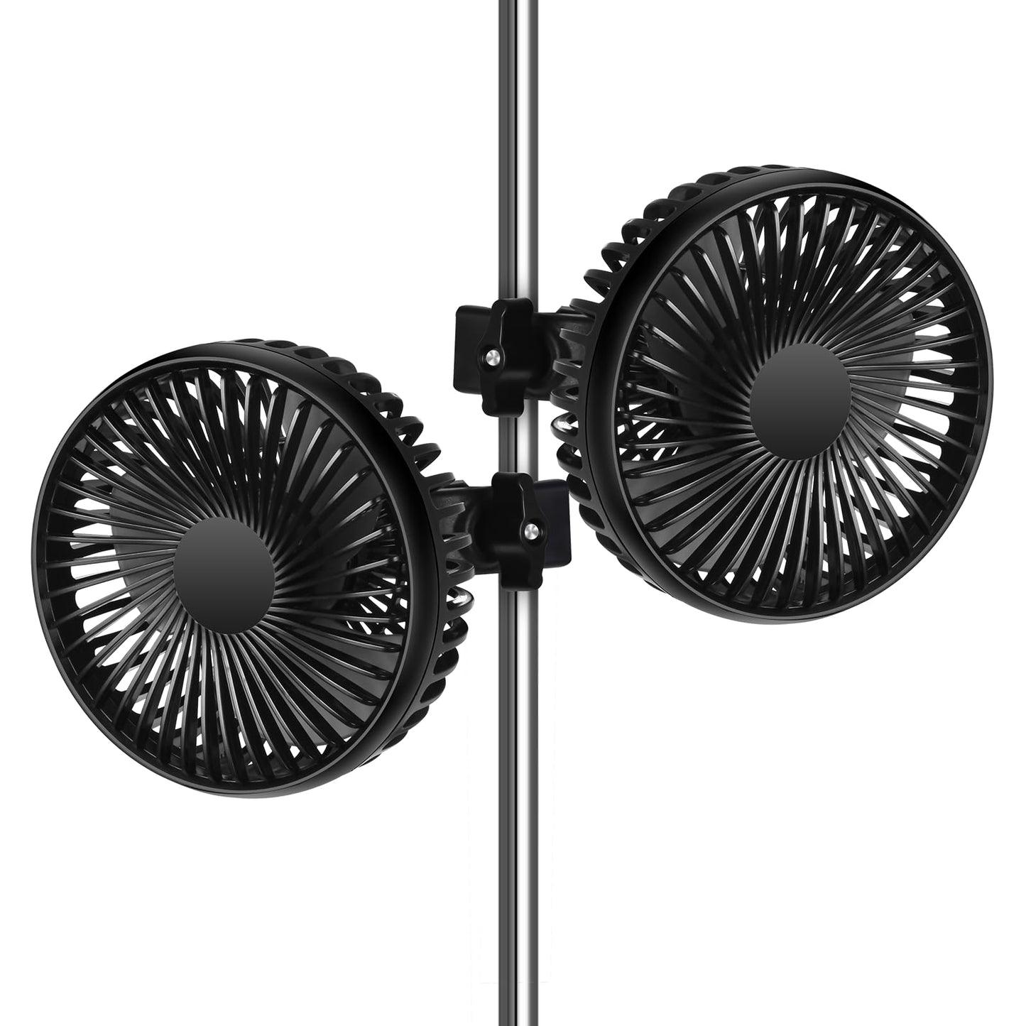 USB-Ventilator mit Clip für Pflanzenzelt, 2 Stück