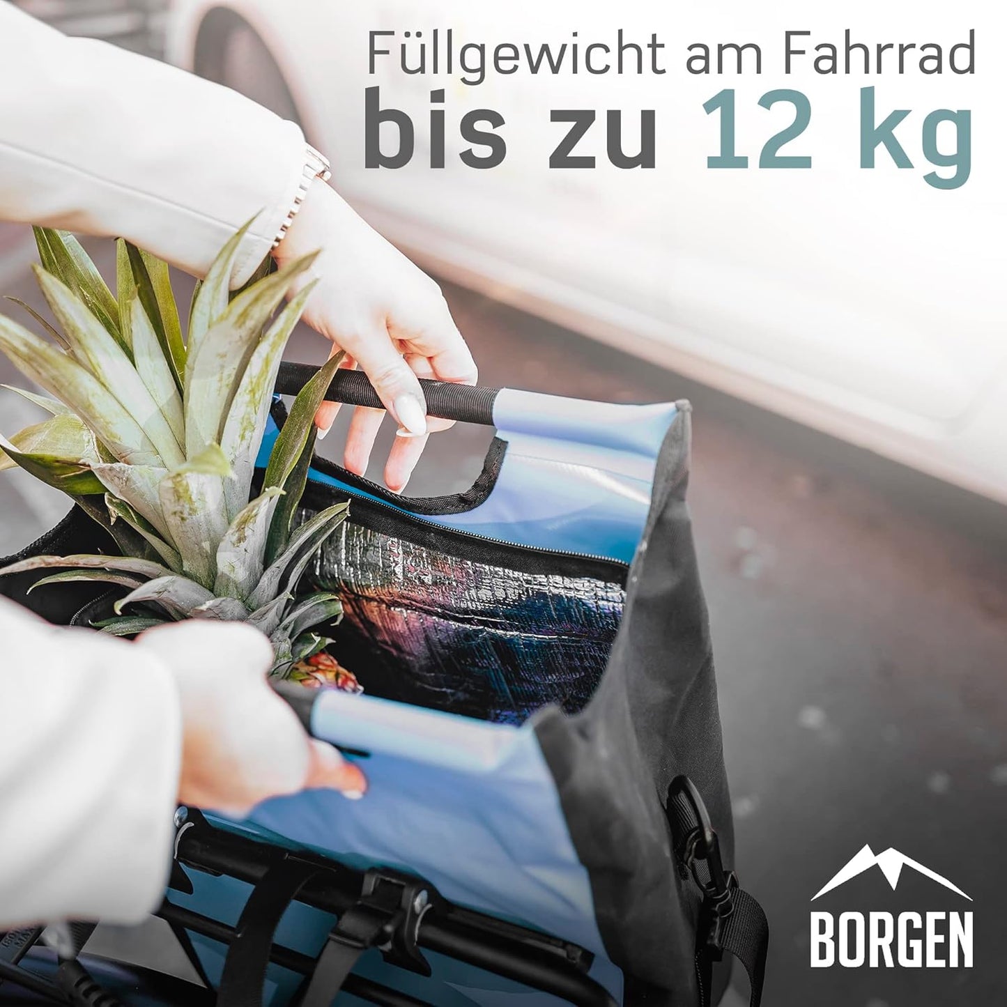 Fahrrad Einkaufstasche, Blau