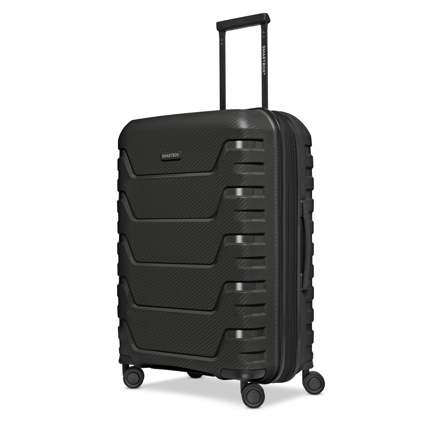 Edition 01 4 Rollen Trolley 66 cm mit Dehnfalte, Schwarz M+