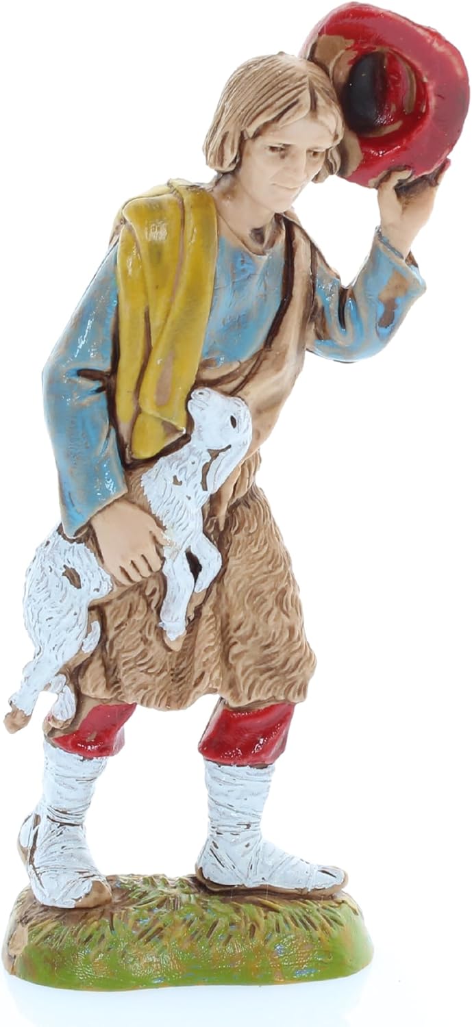 Set 8 Hirtenfiguren für Krippe (10 cm)