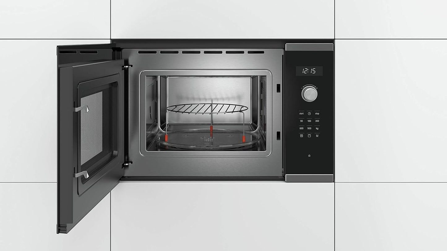 BEL554MS0 Einbau-Mikrowelle Serie 6, Edelstahl | Türanschlag Links