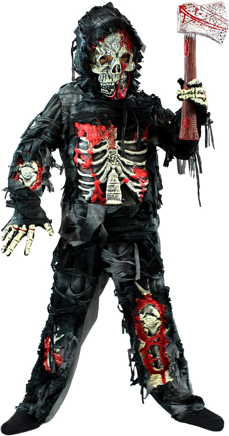 Zombie, S (5–7 Jahre) Schwarz