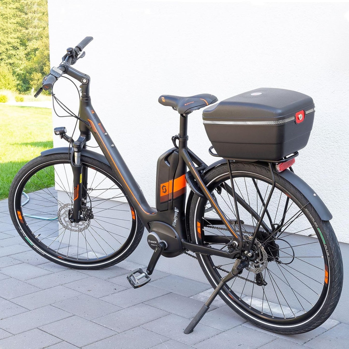 Touring Tresor Fahrradkoffer, Mit Reflektorbändern