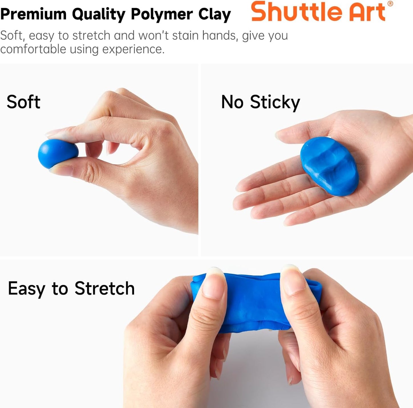 Polymer Clay Set ofenhärtend mit 112 Farben und Zubehör, Polymer Clay 112 Farben