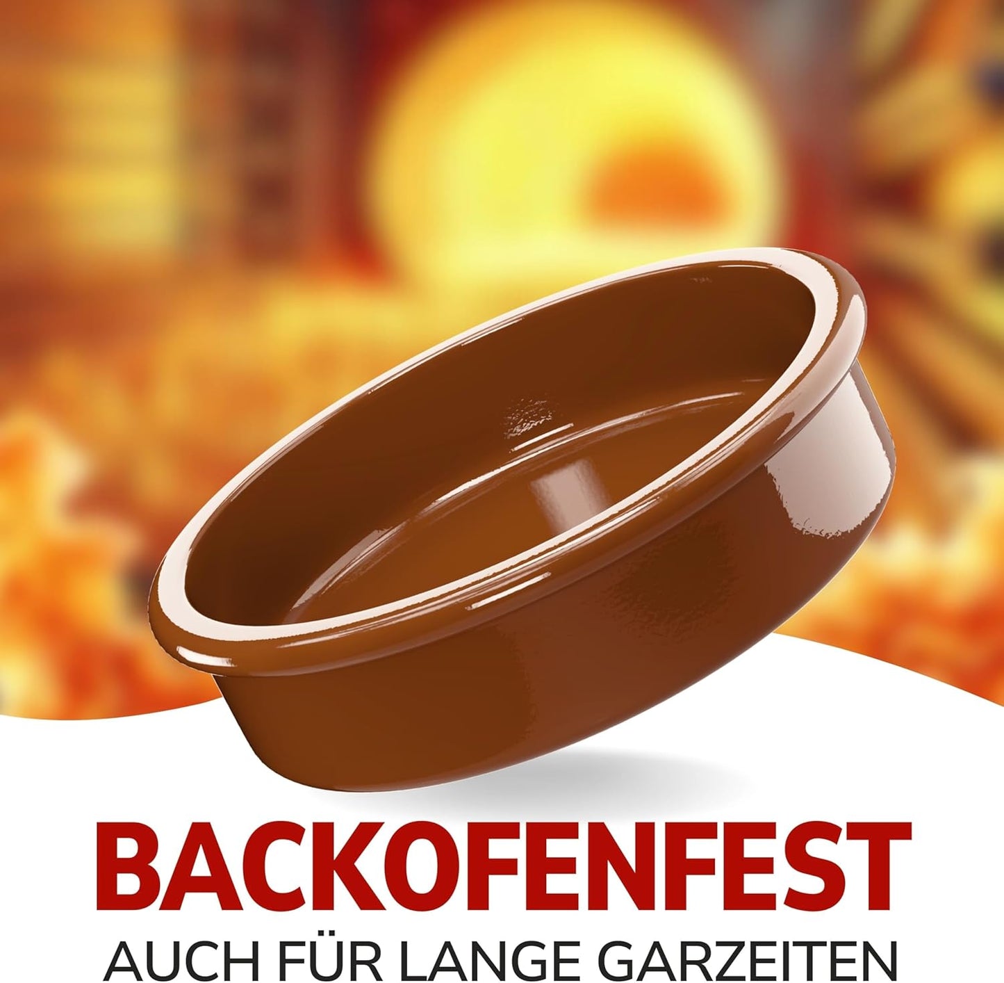 Tapas-Schalen-Set aus Ton (12 Stück), 12er-set Braun