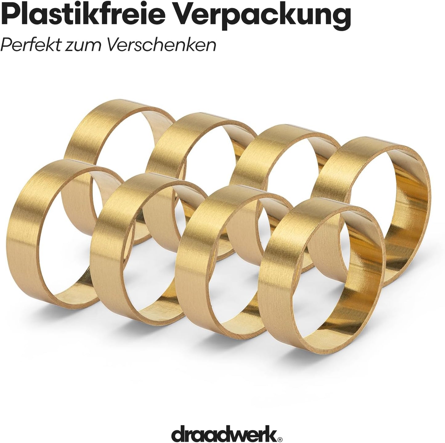 Serviettenringe Set, 4 Gold