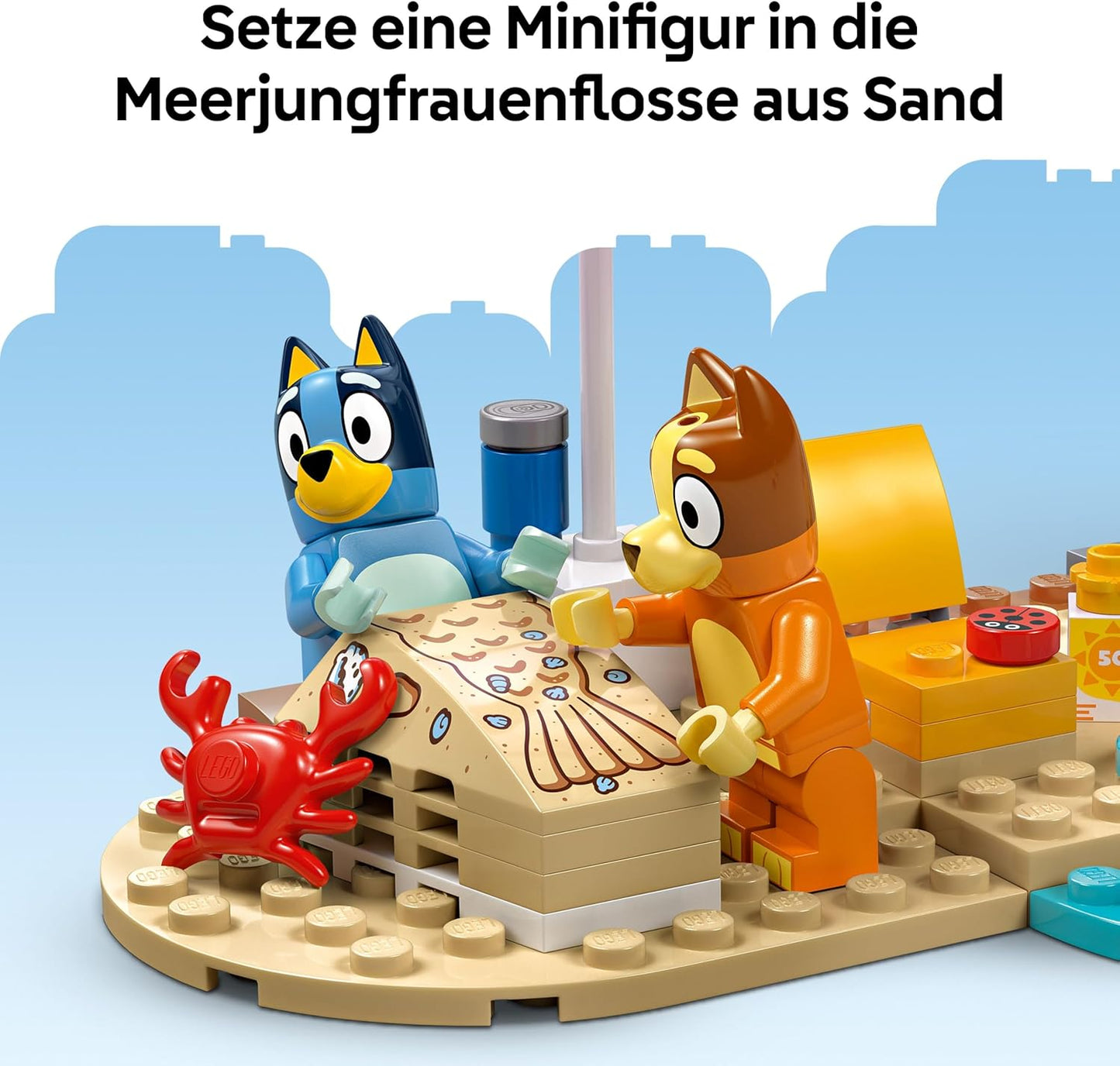 Bluey's Strand- und Familienauto-Spielset