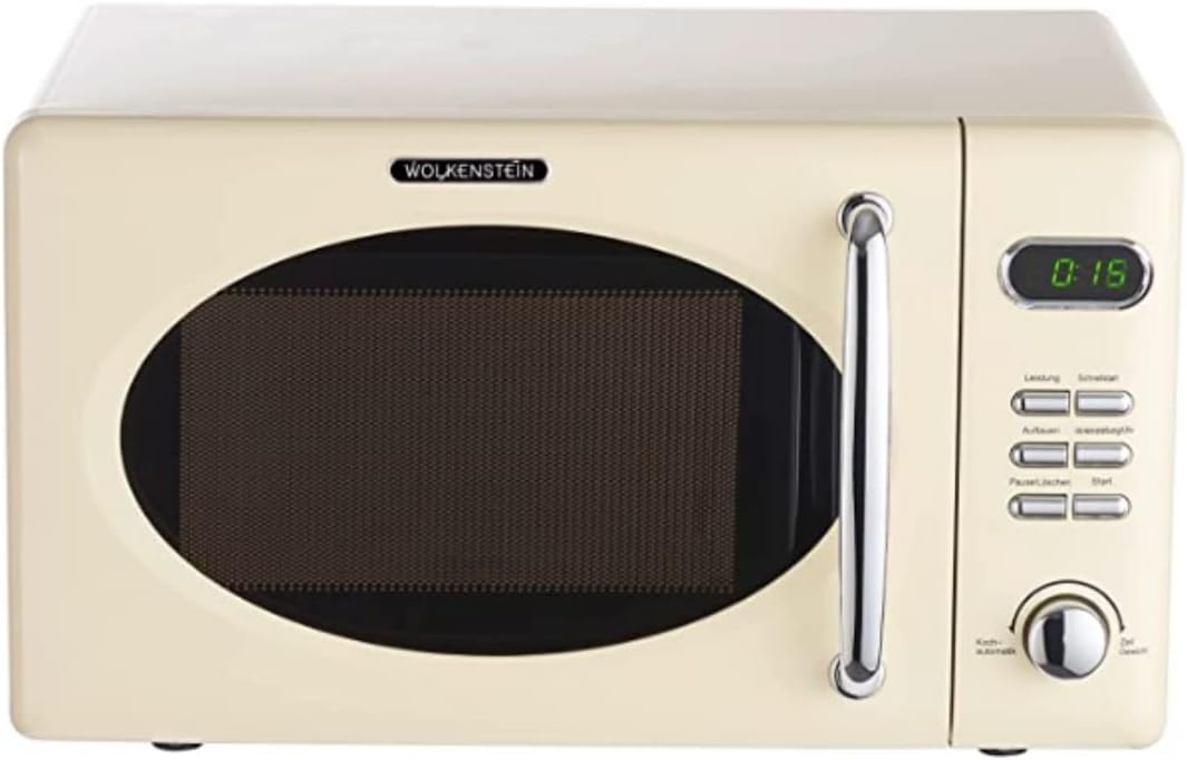 Retro Mikrowelle WMW720, Creme
