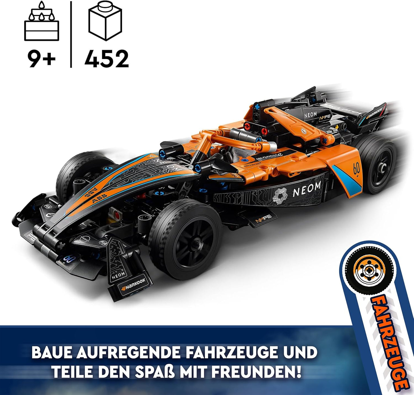 Technic NEOM McLaren Formula E Race Car, Single