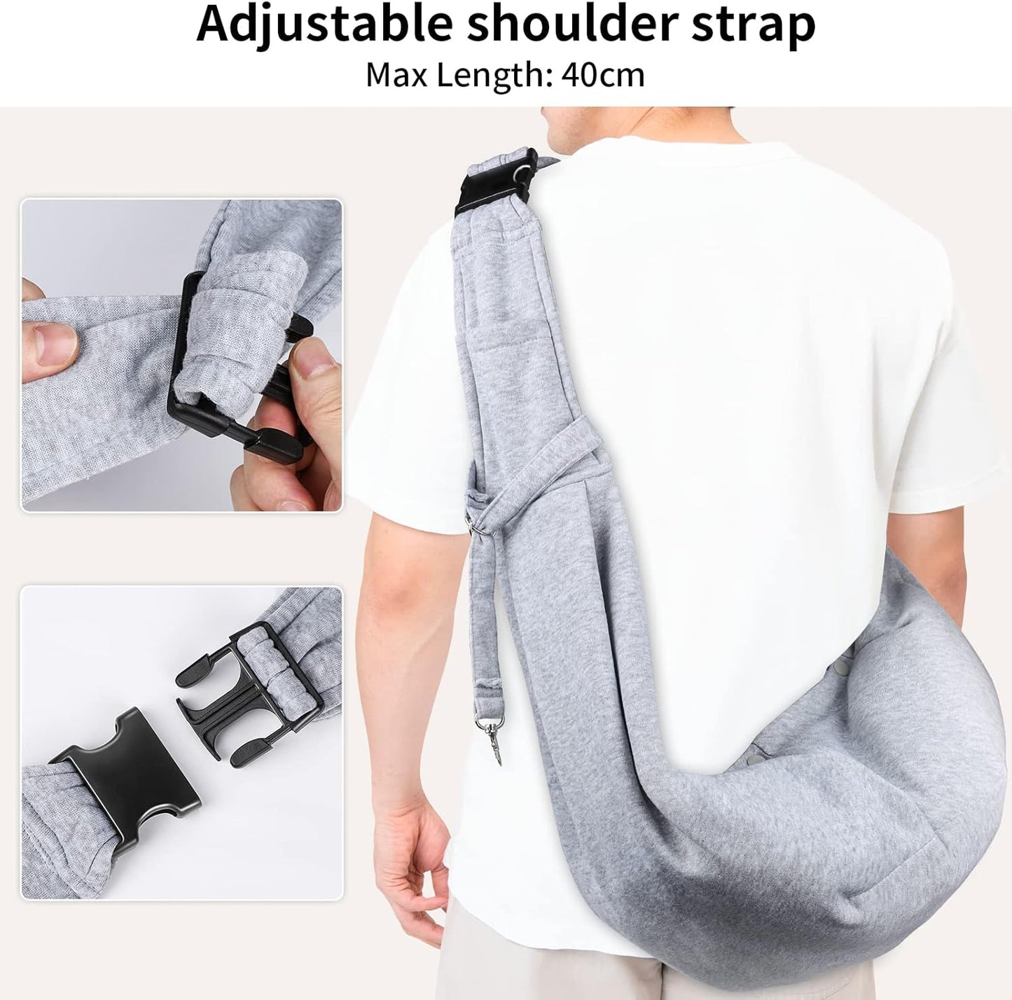 Tragetasche für kleine Haustiere bis 7,5 kg, Grau