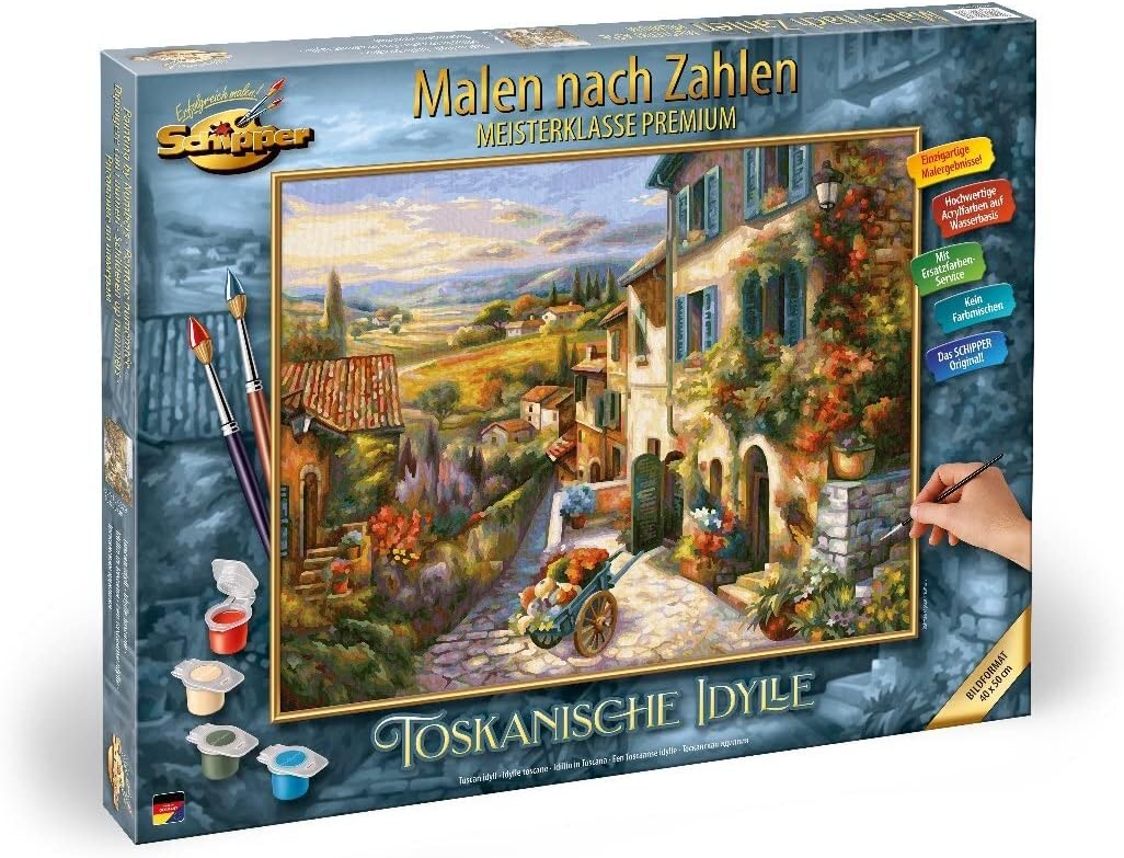 Malen nach Zahlen Toskanische Idylle 40x50cm