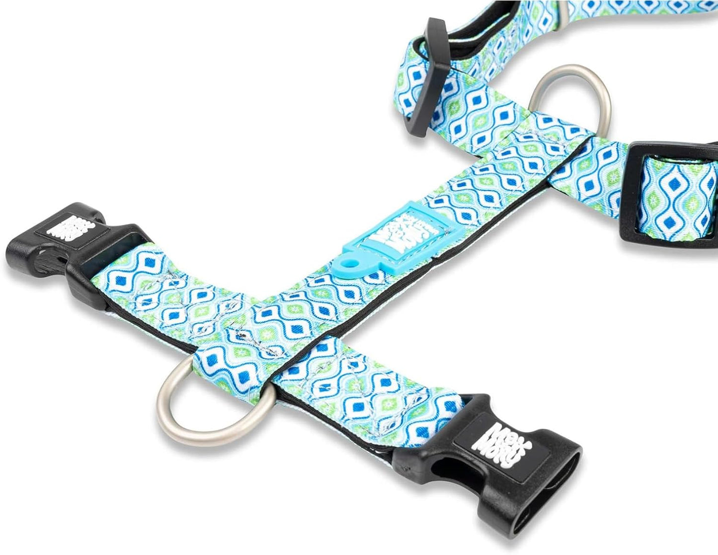 Hundegeschirr im Retro Design, L Retro Blue
