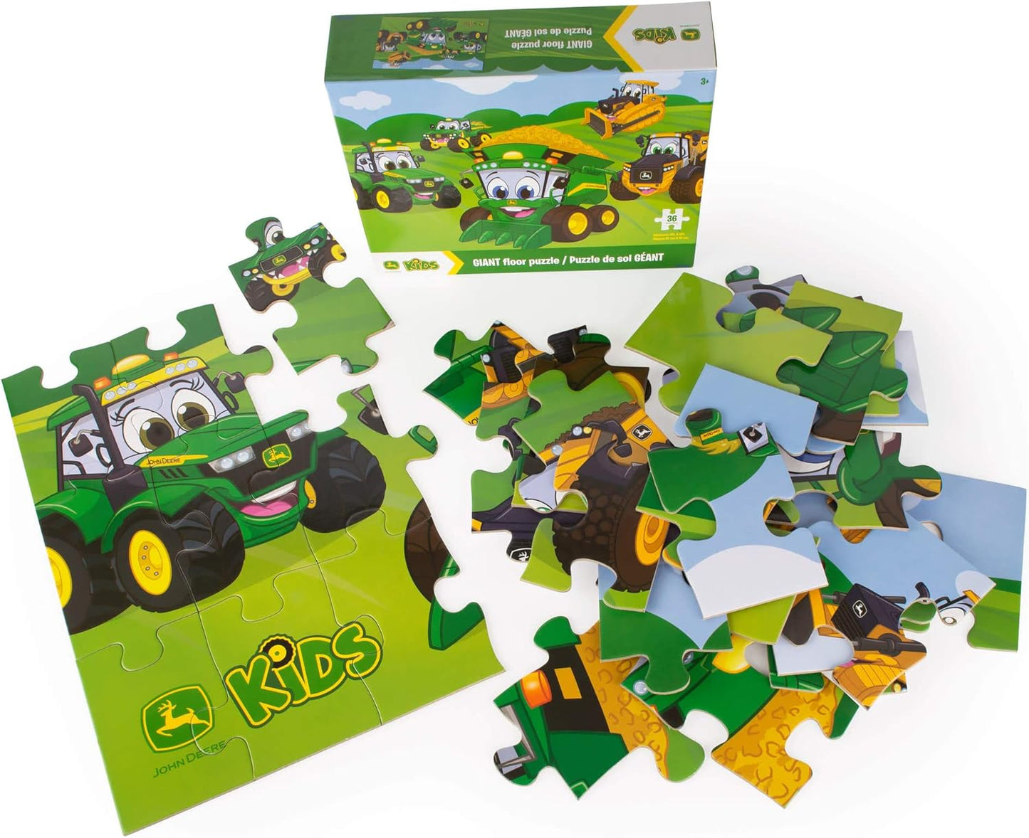 47281 Bodenpuzzle Bauernhofmaschinen, Bodenspiel