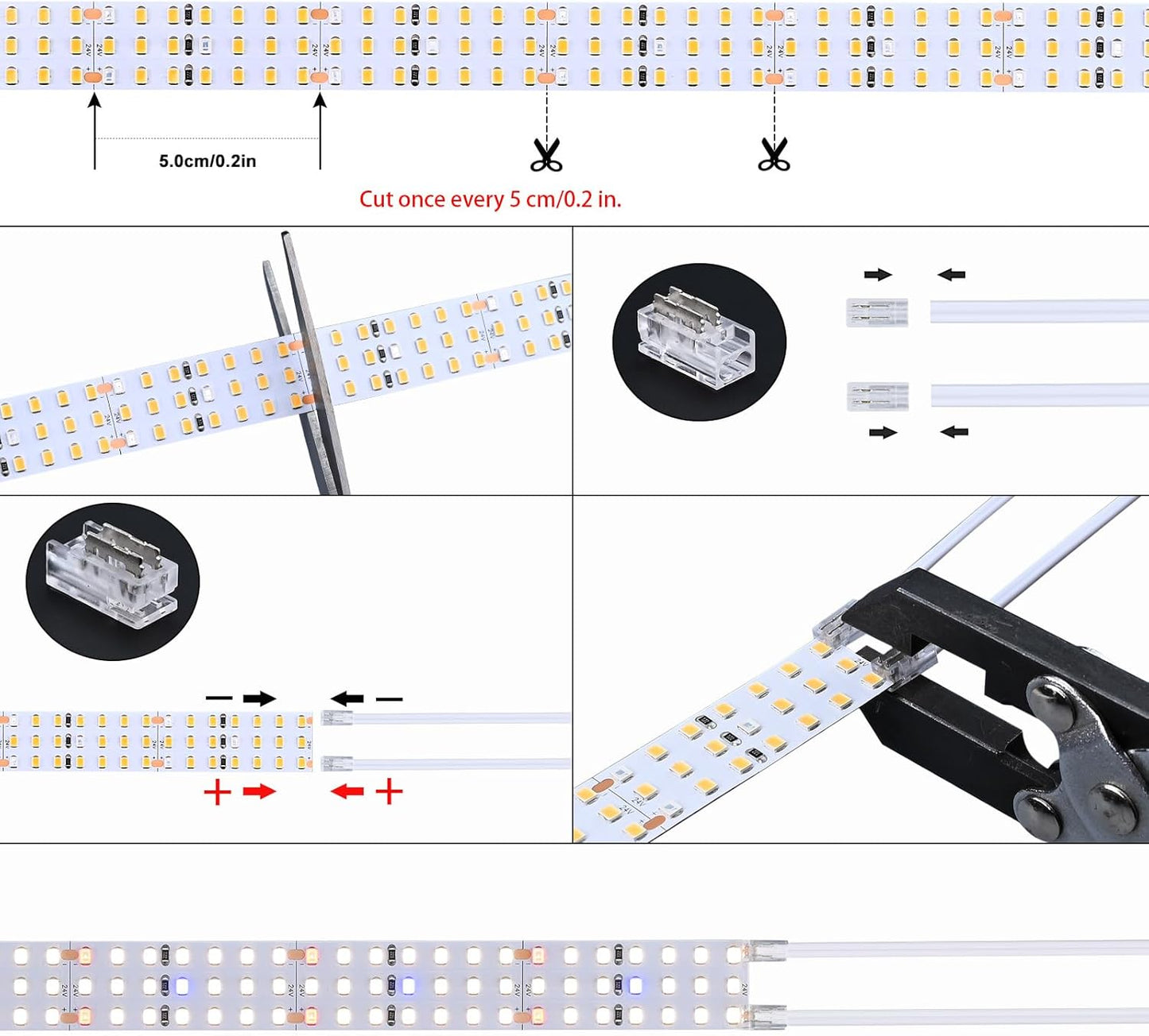LED Pflanzenlampe 5M Vollspektrum Pflanzenlicht, 5M