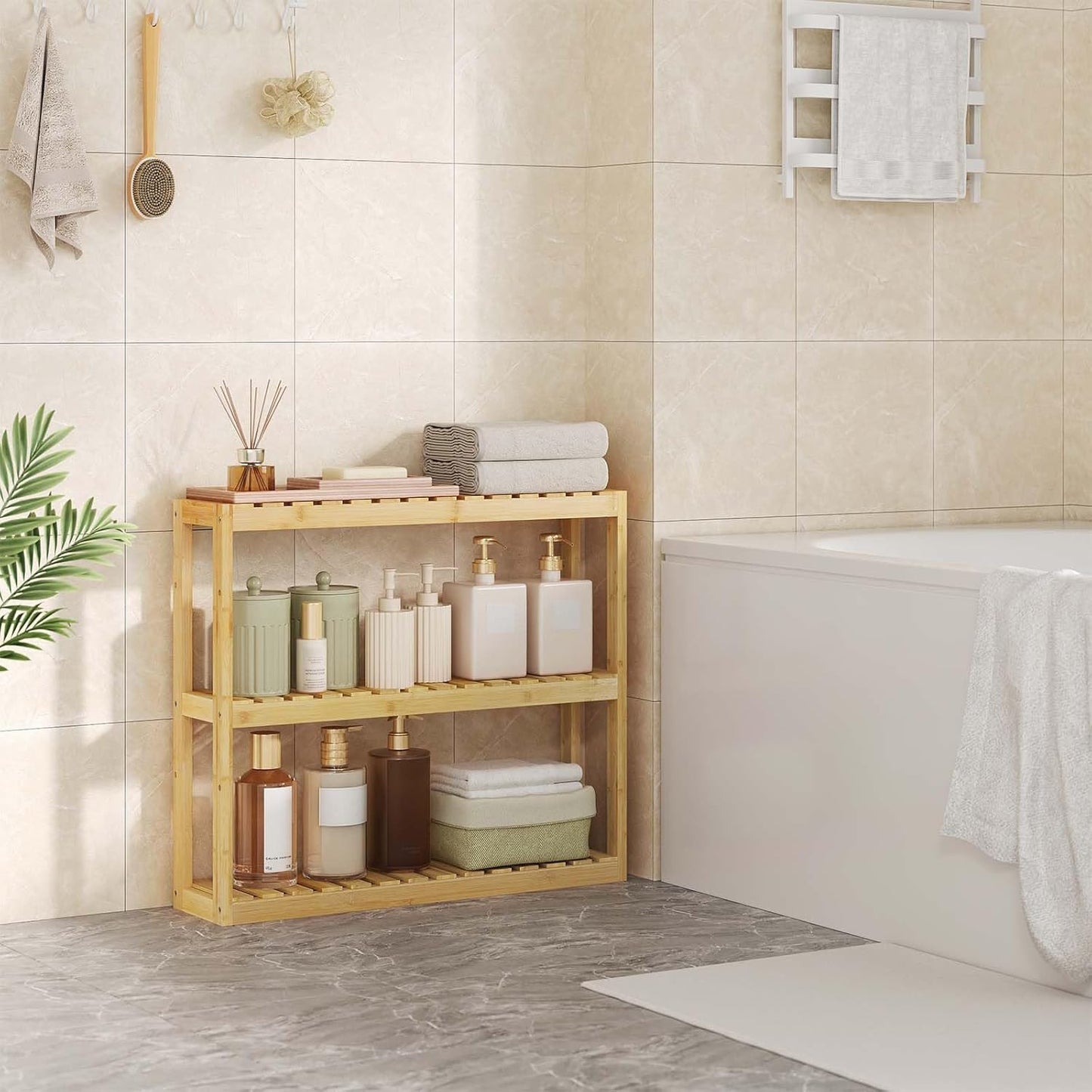 Badezimmerregal Bambus