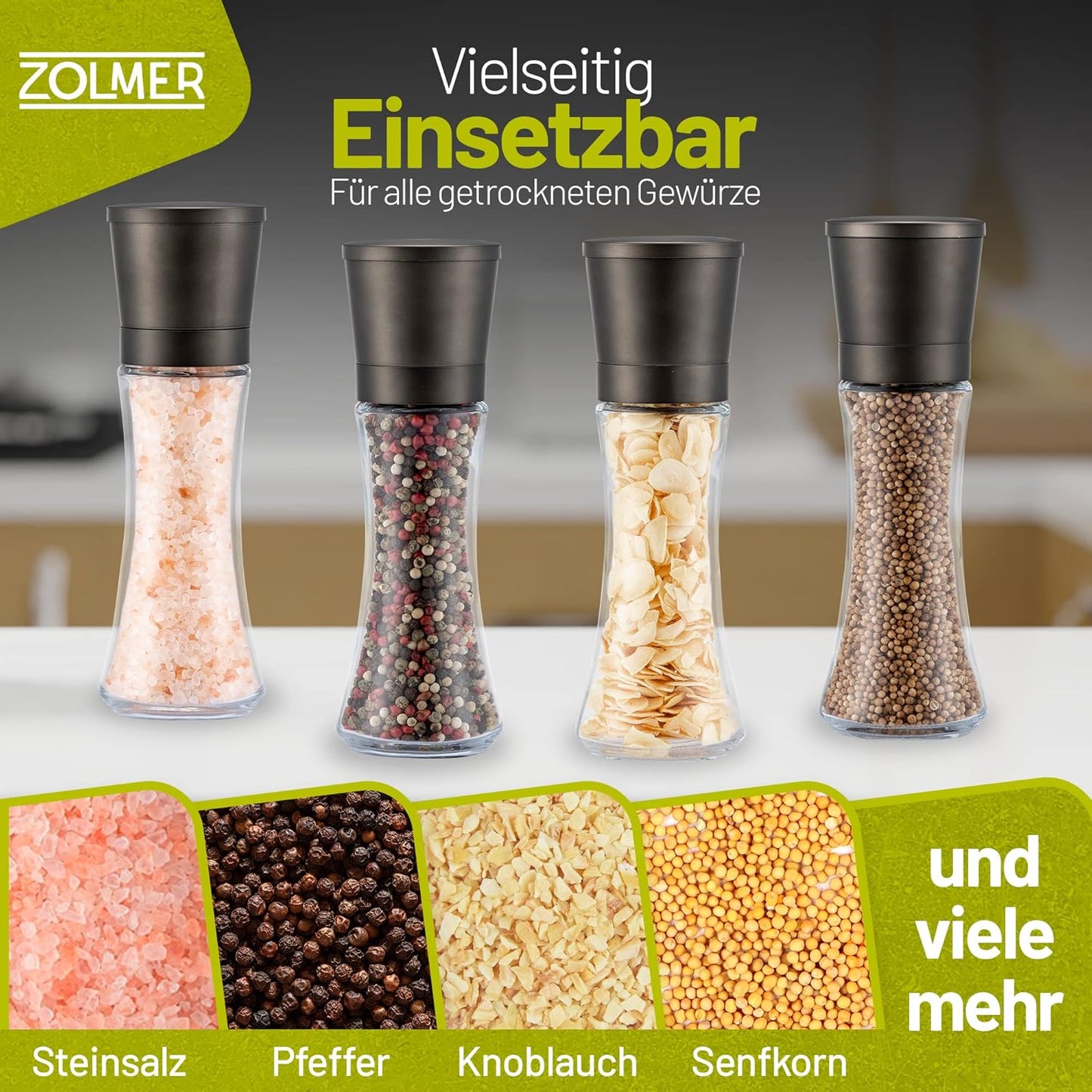 2-teiliges Gewürzmühlen-Set, Gross-gm