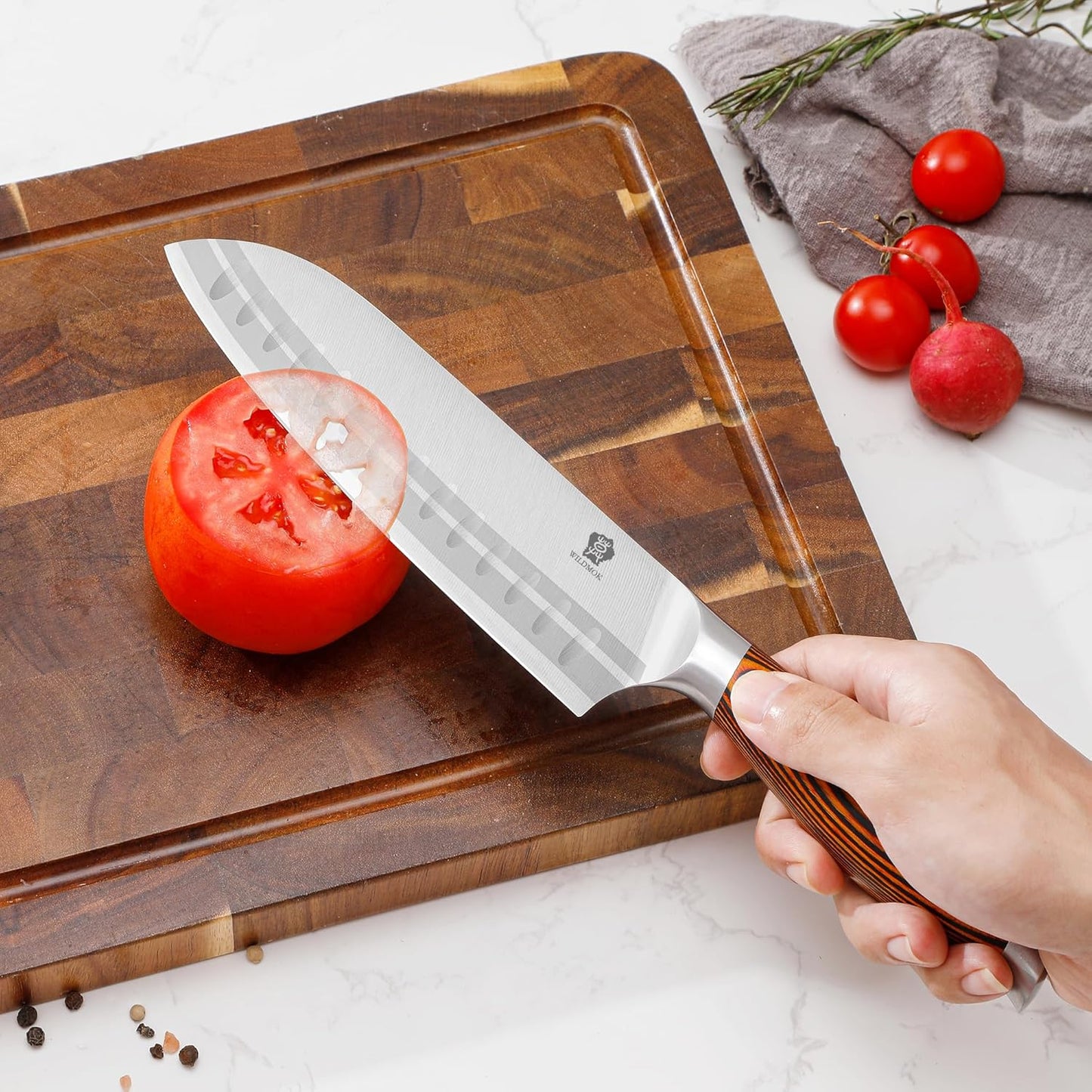 Tang Series - Santokumesser, Santokumesser 18cm
