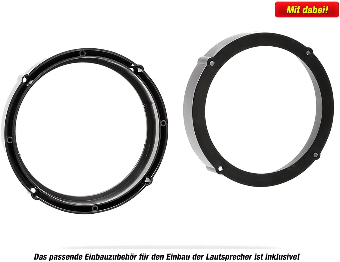 Auto Lautsprecher Komplett-Set 16,5 cm für Skoda