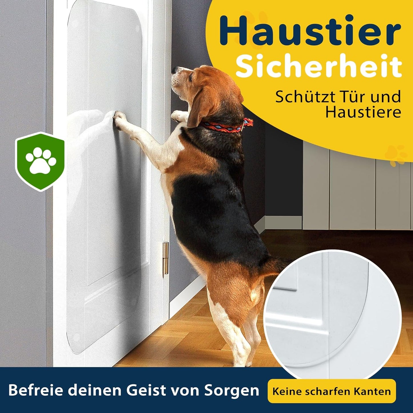 Kratzschutz für Haustiere, 90 x 60 cm, 1-stück Farblos 90 cm x 60 cm