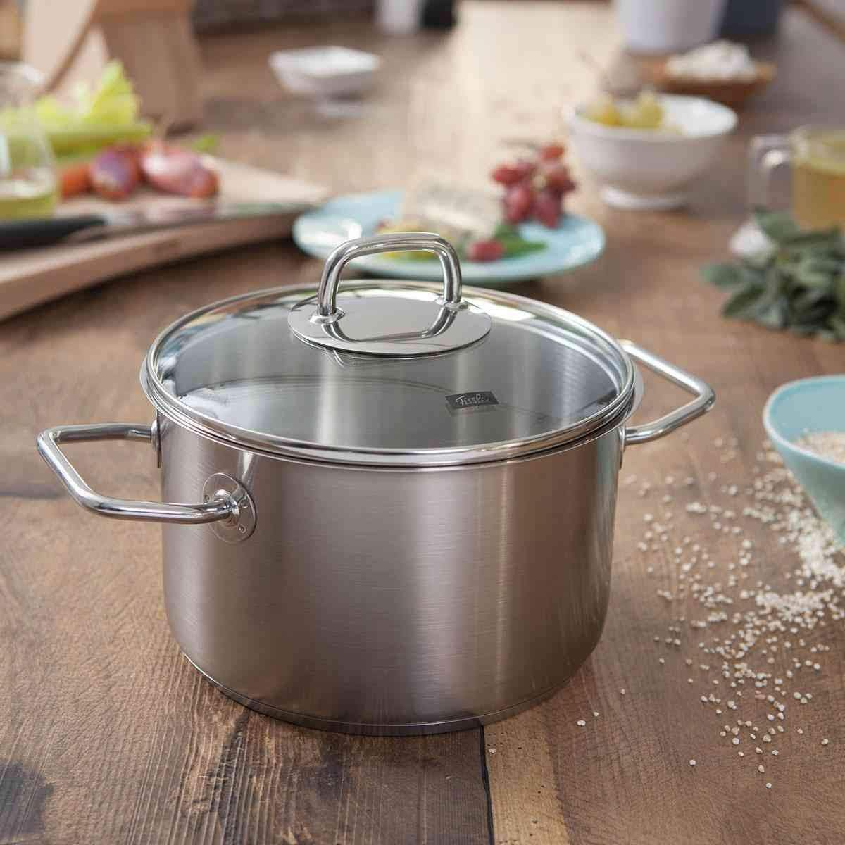 4-teiliges Topfset Viseo mit Glasdeckel, 4-teilig