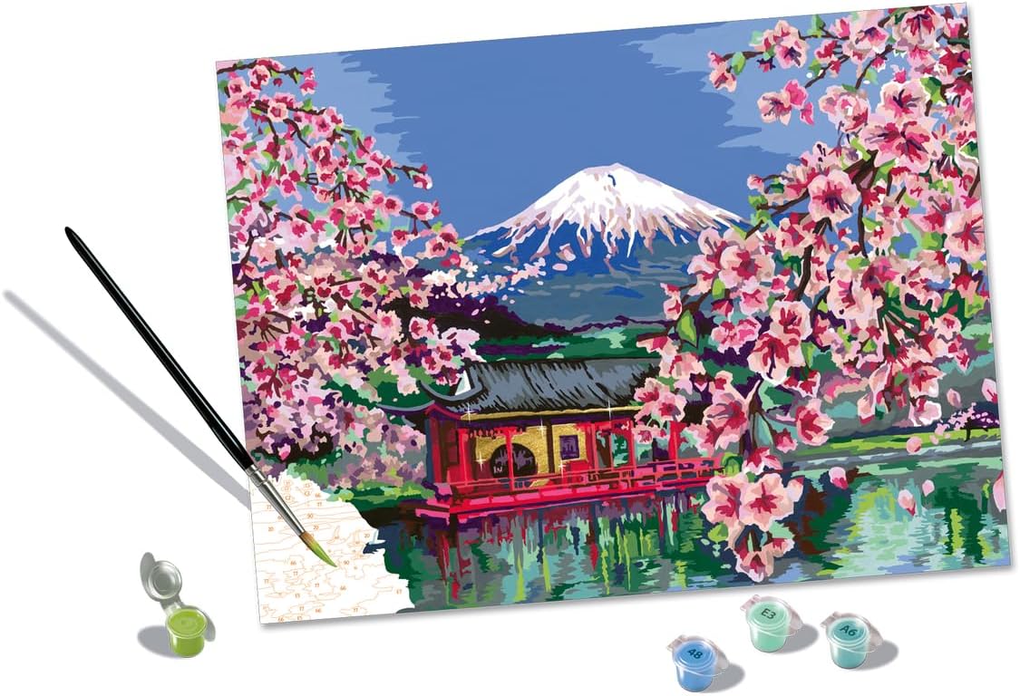 Malen nach Zahlen CreArt Japanese Cherry Blossom, Neue Version