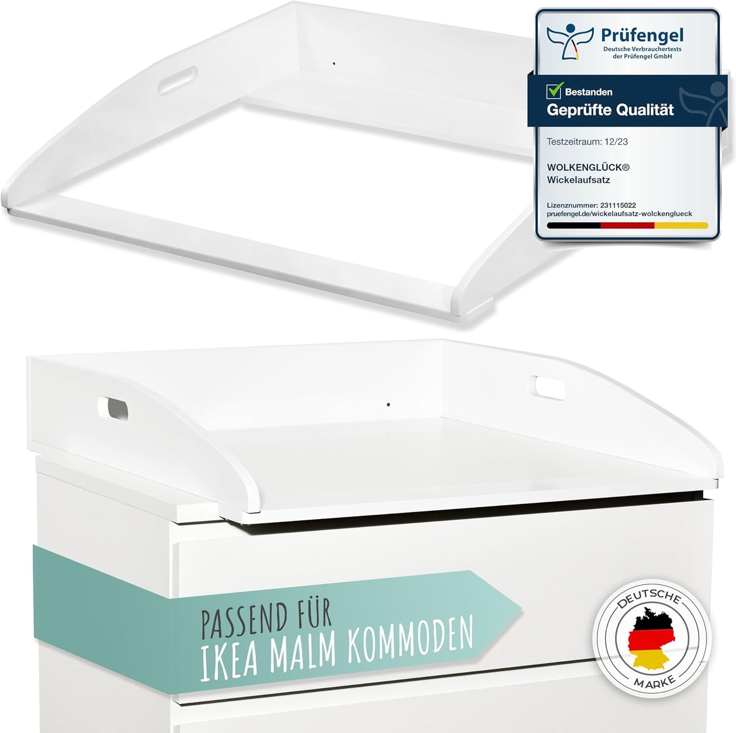 Wickelaufsatz für IKEA Malm Kommode (73x70x13cm), Malm