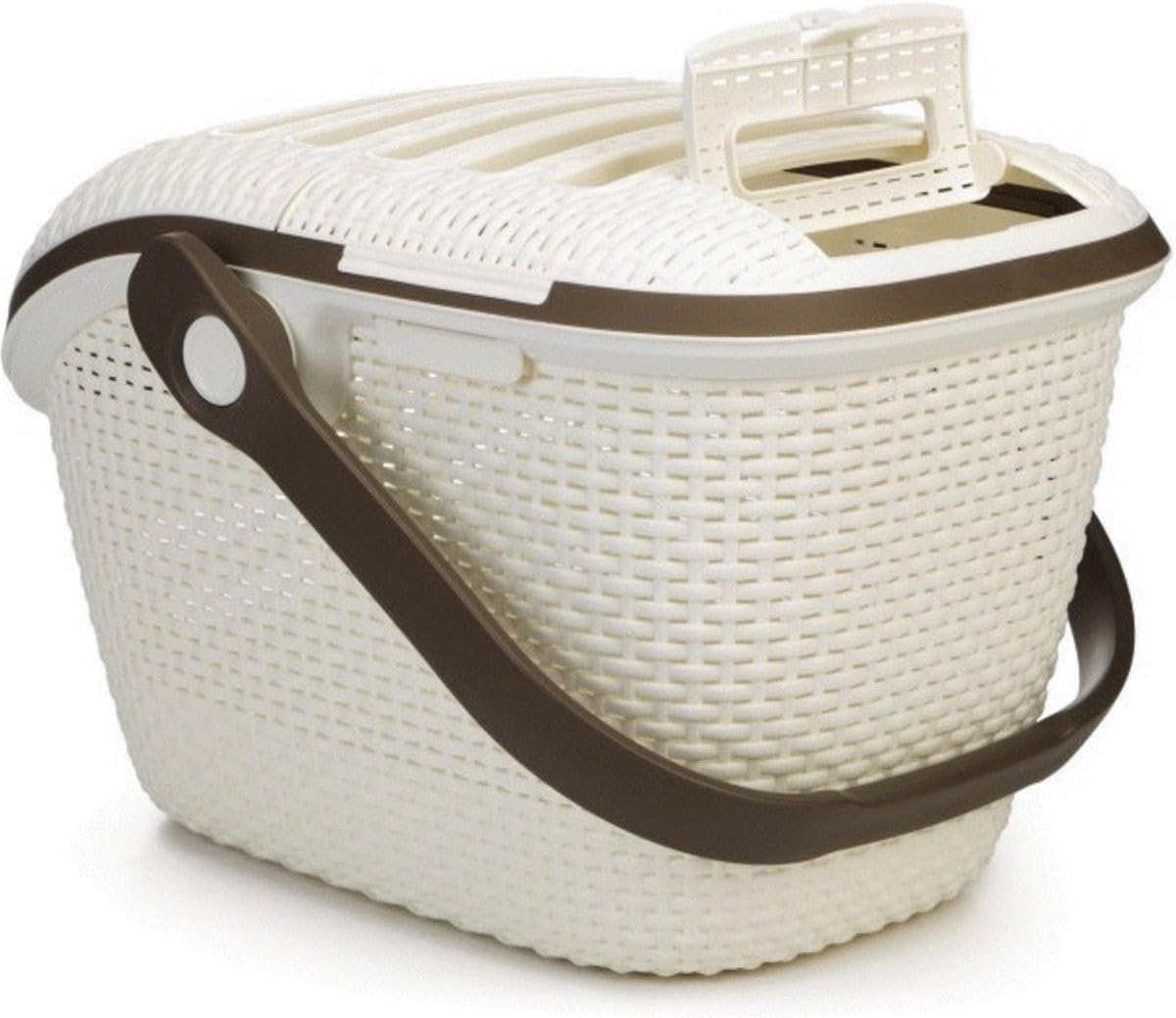 Hartschalen-Transportbox, Creme,  L 51 x B 33 x H 38 cm