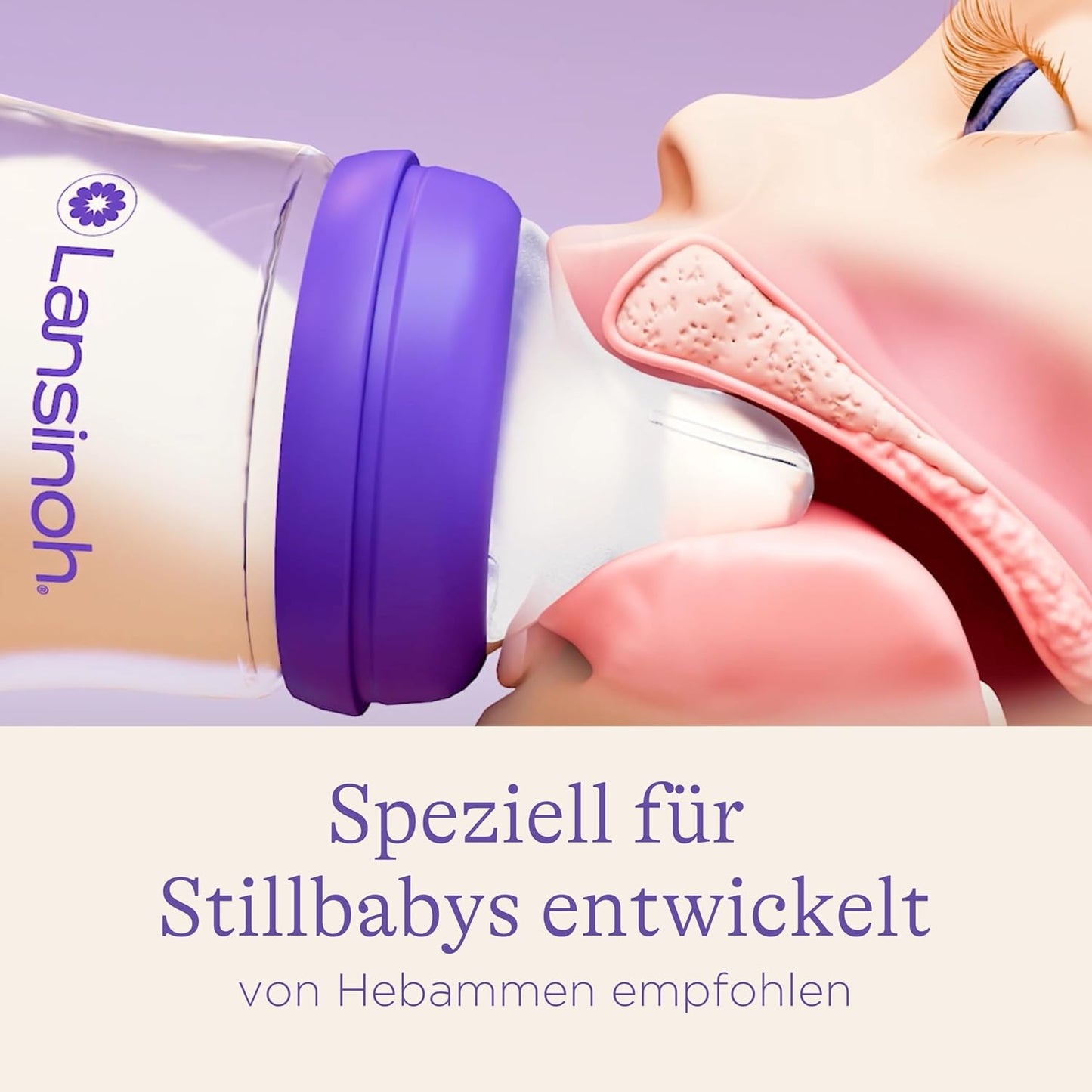 Babyflaschen Starter-Set mit NaturalWave Sauger, Set 160 ml + 240 ml + L Sauger