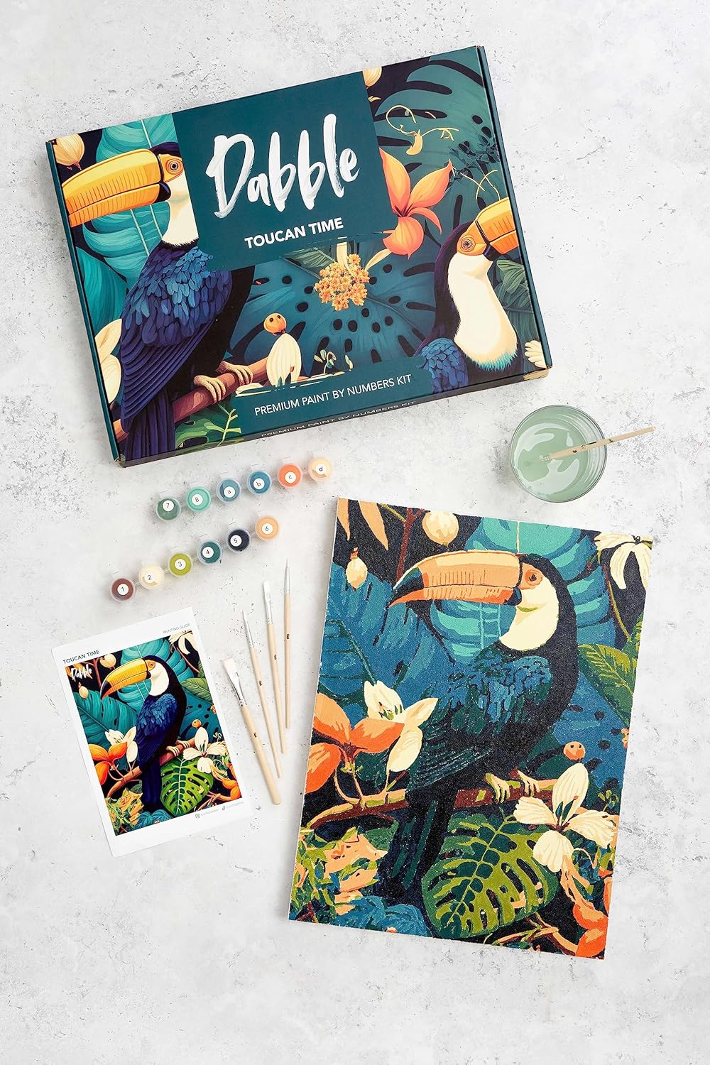 Toucan Time Malen-nach-Zahlen Kit für Erwachsene, Toucan Time