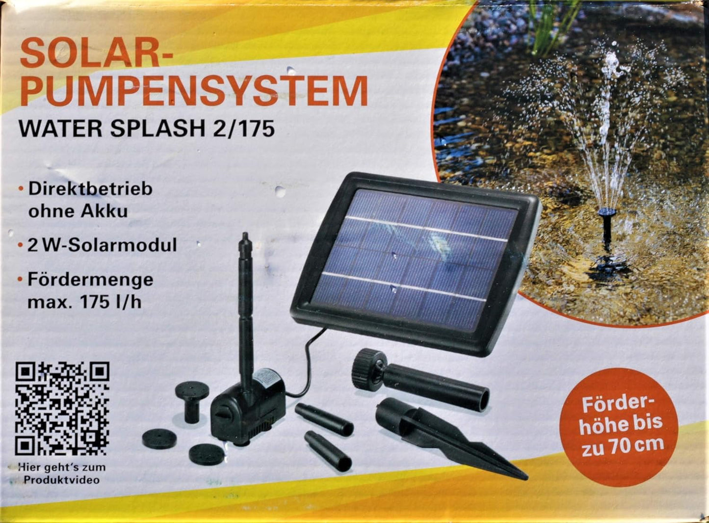 Solar-Wasserspeier Frosch