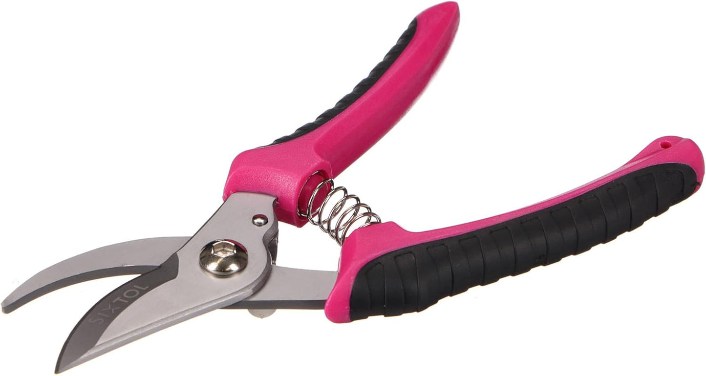 3-teiliges Gartenwerkzeug-Set: Gartenkelle, Handgrubber und Gartenschere mit ergonomischem Griff, 3 Stk.