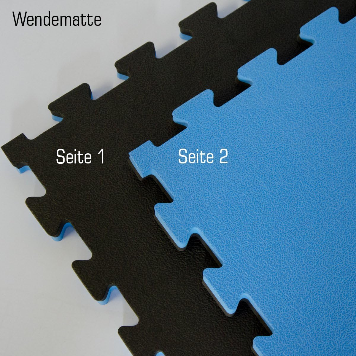 Bodenschutz-Trainingsmatte, Schwarz-blau