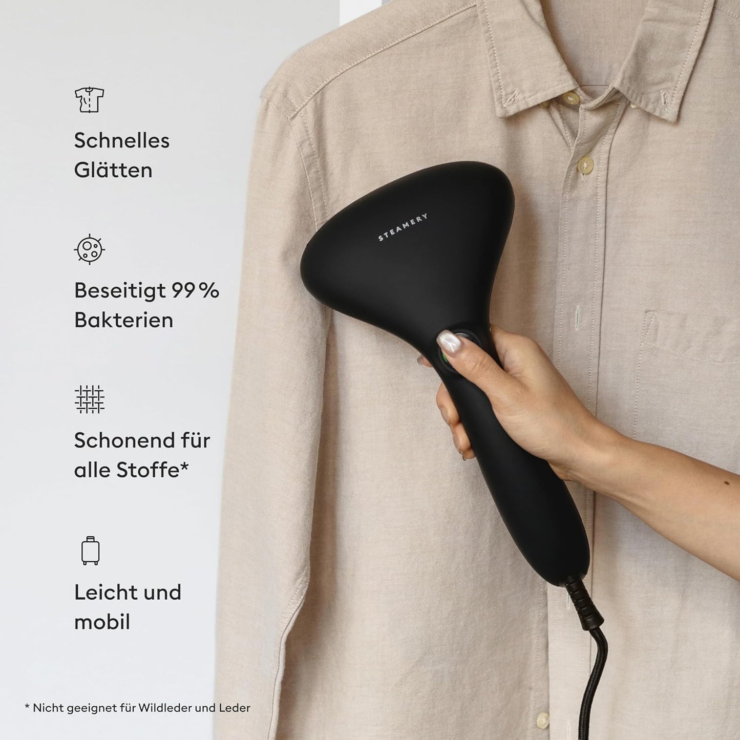 Cirrus 2 - Dampfglätter, Schwarz