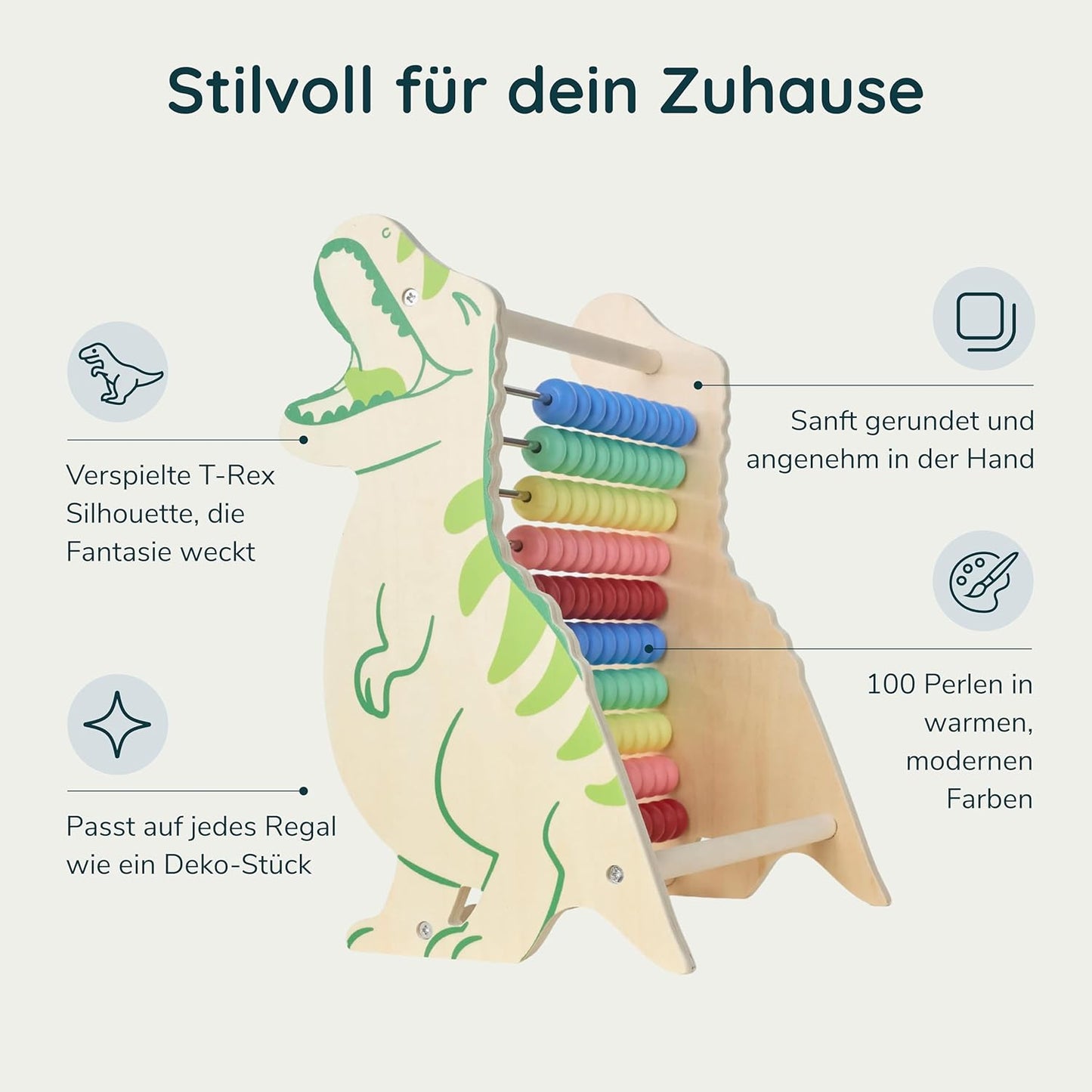 Dinosaurier Rechenschieber, T-Rex
