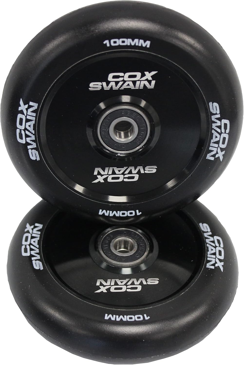 X-385 Stunt Rollen Set, Black/Black Hollowcore 100mm