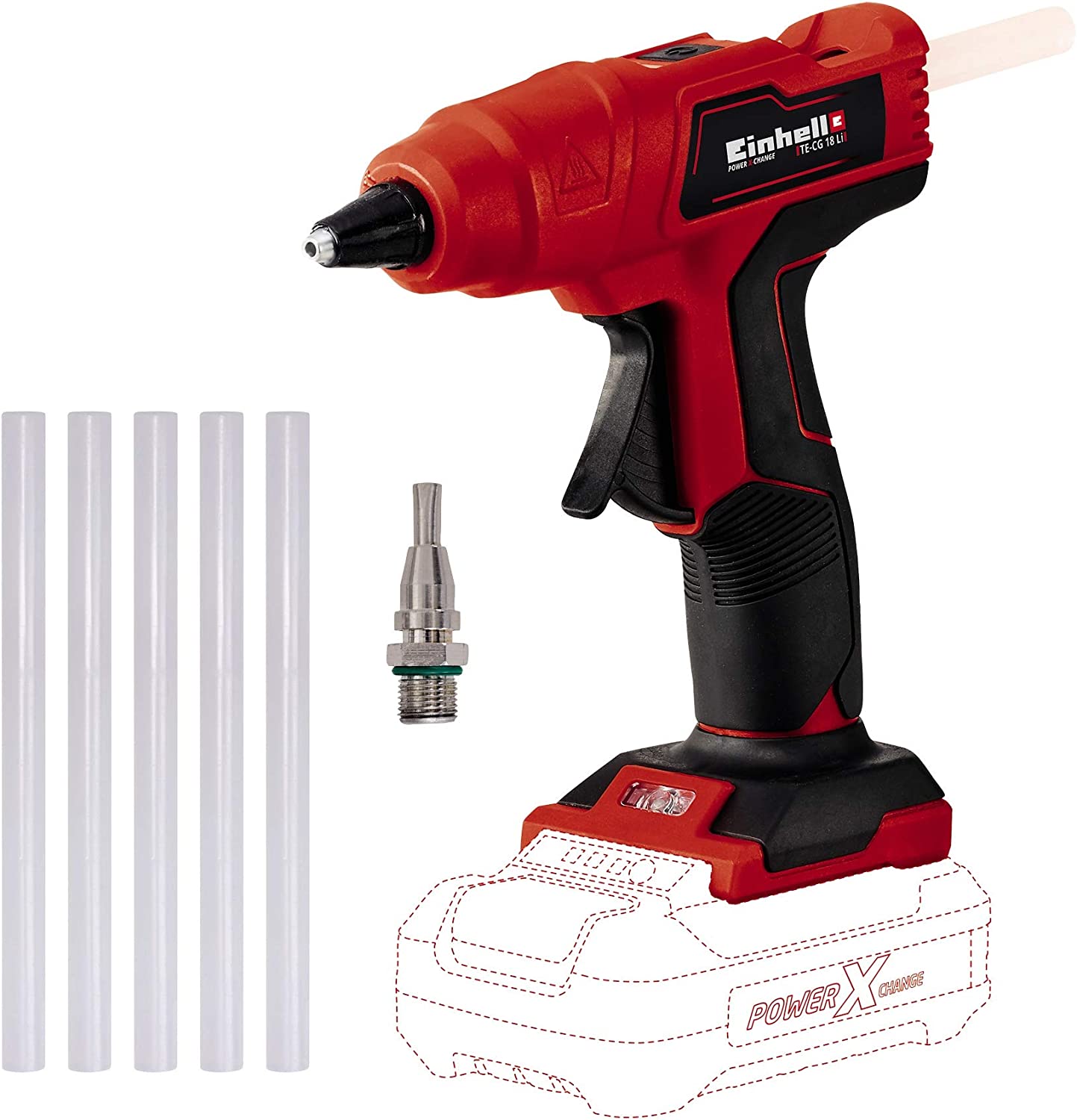 Akku-Heissklebepistole TE-CG 18 Li - Solo, 18Volt, ohne Akku und Ladegerät