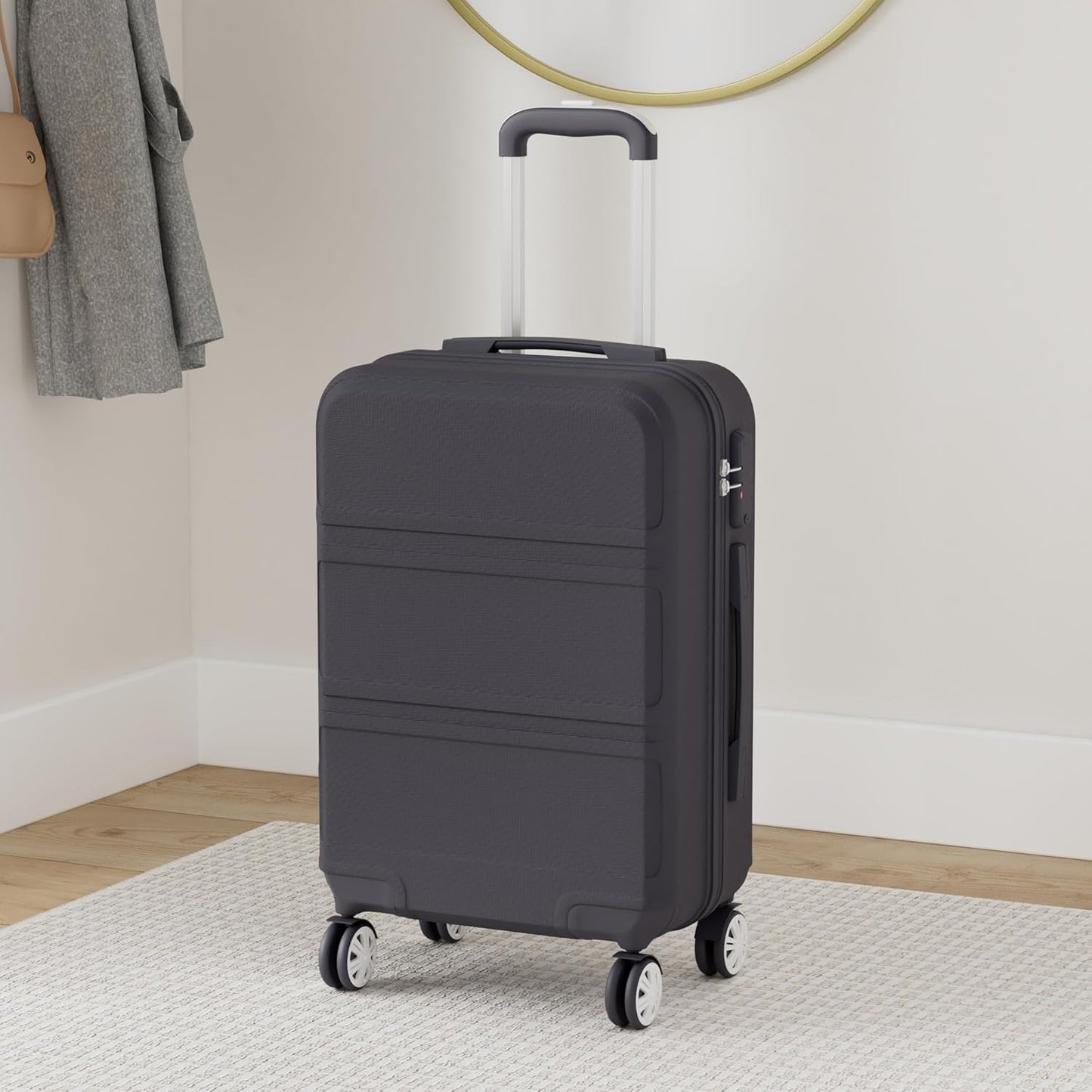 Trolley Reisekoffer M (55cm), M (55cm) Schwarz