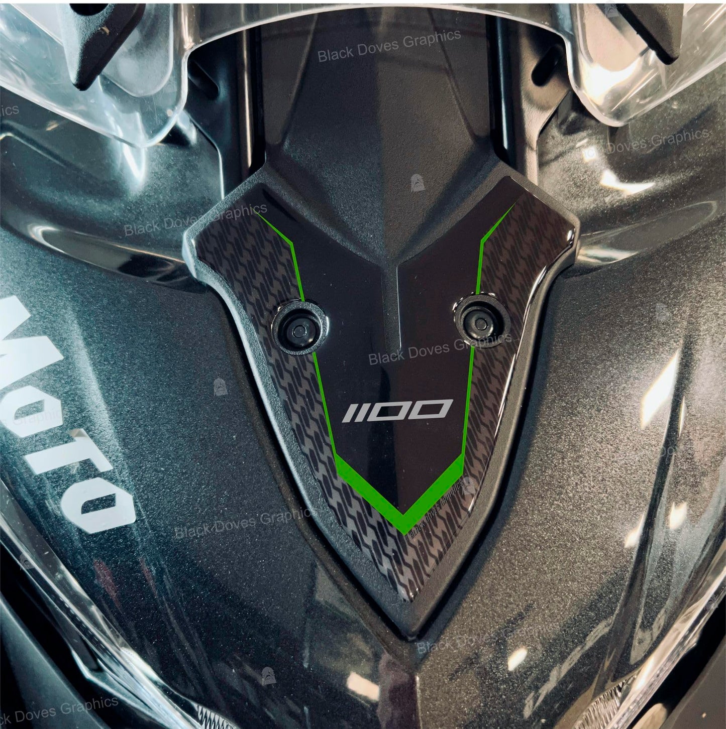 3D-Aufkleber für Kawasaki Versys 1100 SE, Frontschutz, Frontschutz
