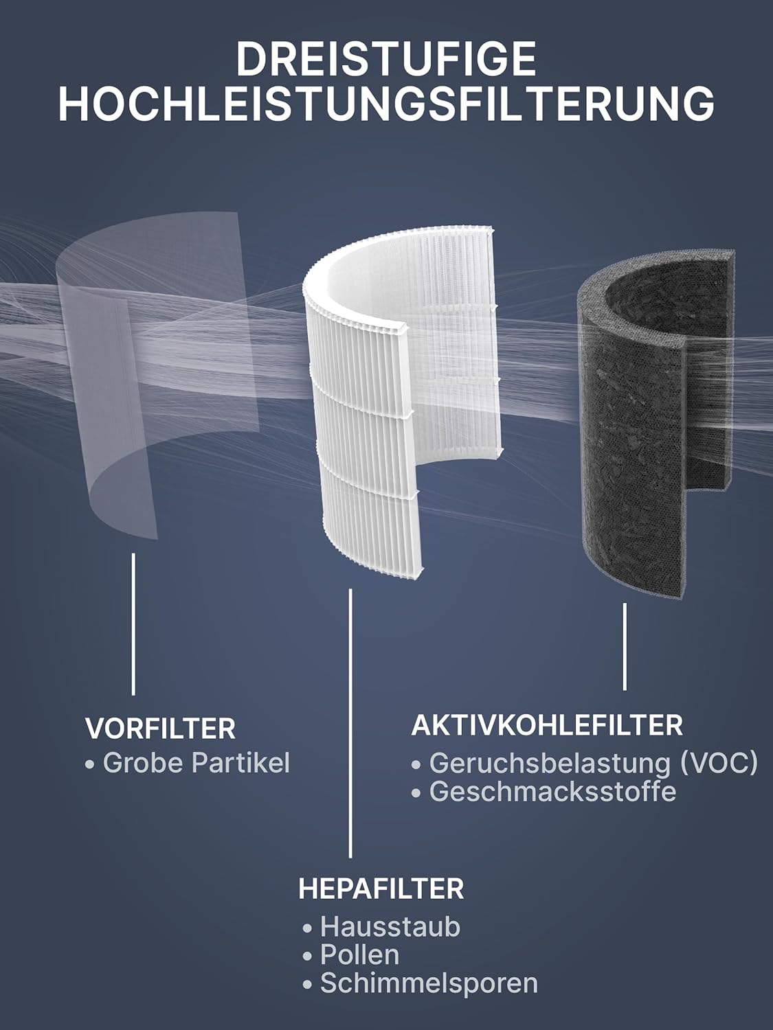 Ersatzfilter für Philips Luftreiniger AC2939/10