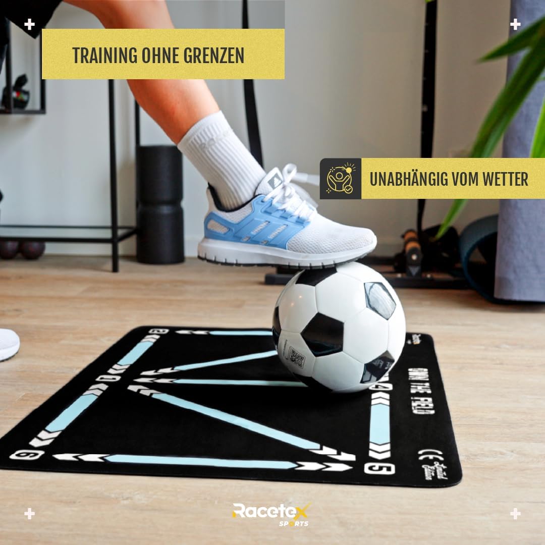 Fussball-Trainingsmatte für Kinder (90x60 cm), Weiß 90x60 (cm)