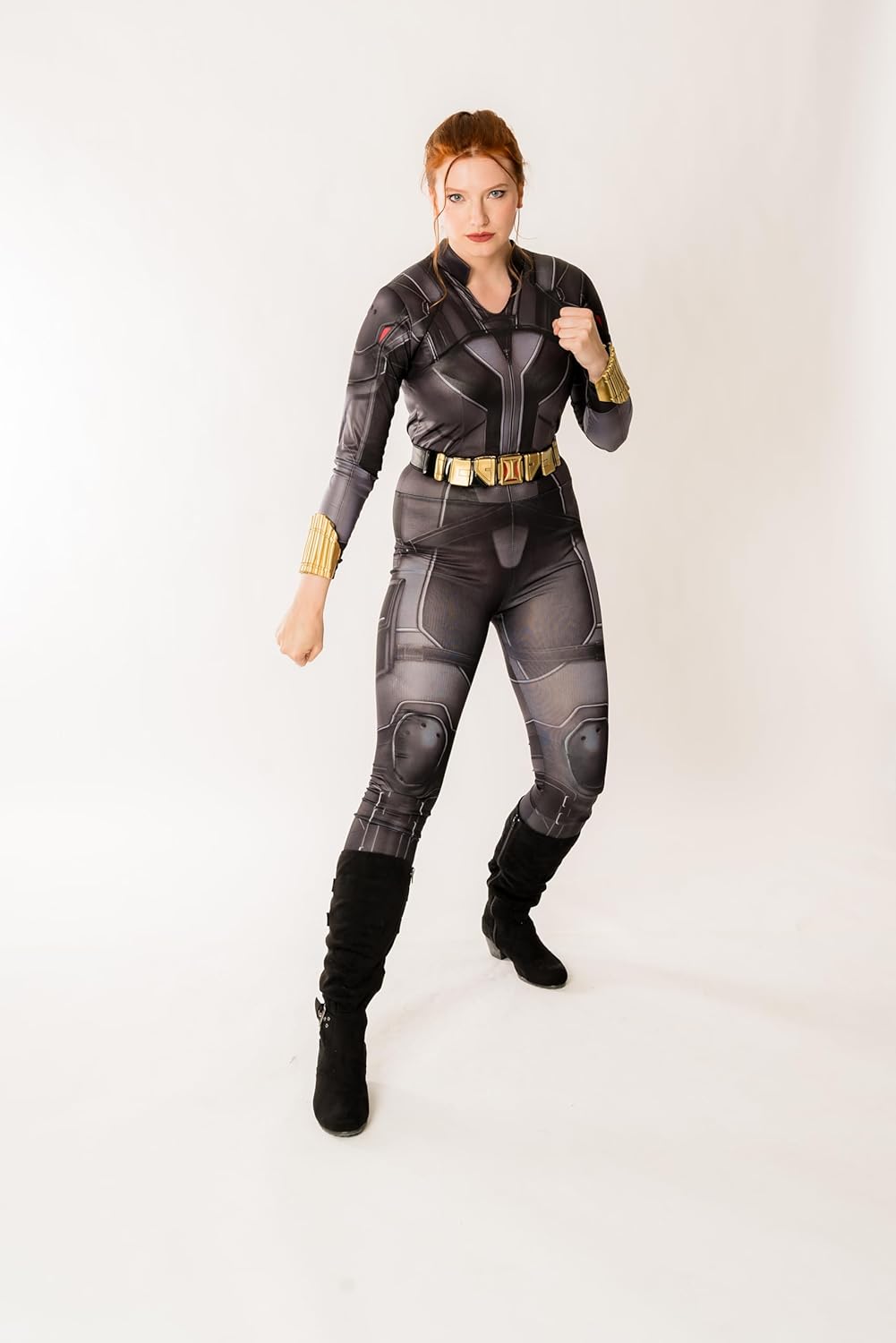 Black Widow Filmkostüm für Damen, XS Schwarz, Goldfarben