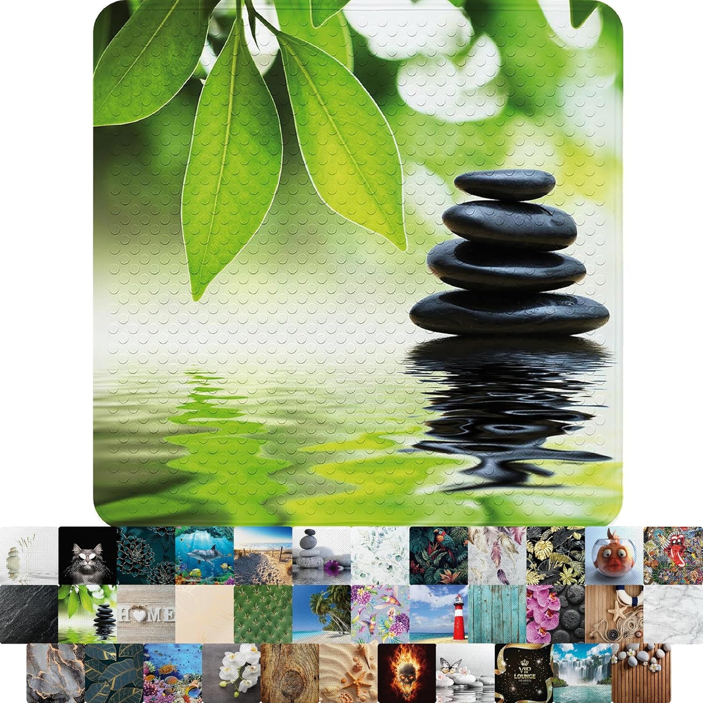 Rutschfeste Badematte für Dusche & Badewanne 53x53 cm, Harmony