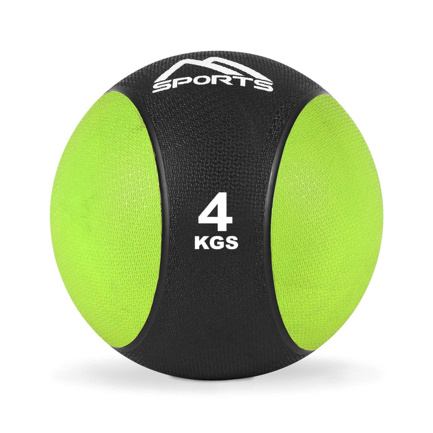 Medizinball mit Übungsposter, 4 kg - Grün